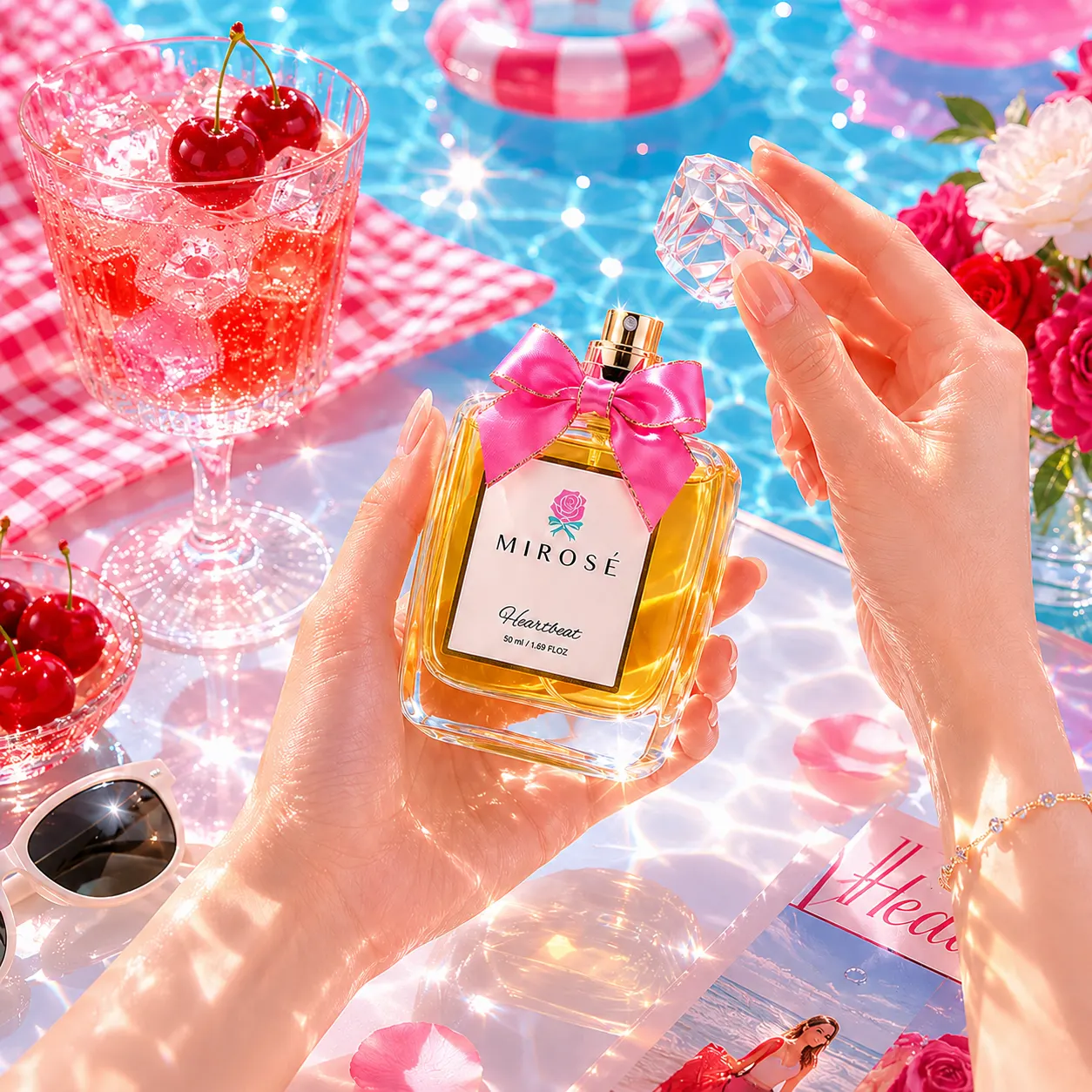 Heartbeat - ม็อคเทลเบอร์รี่ & ปาร์ตี้ริมสระ (Extrait de Parfum) | น้ำหอมผู้หญิง MIROSÉ 50ML