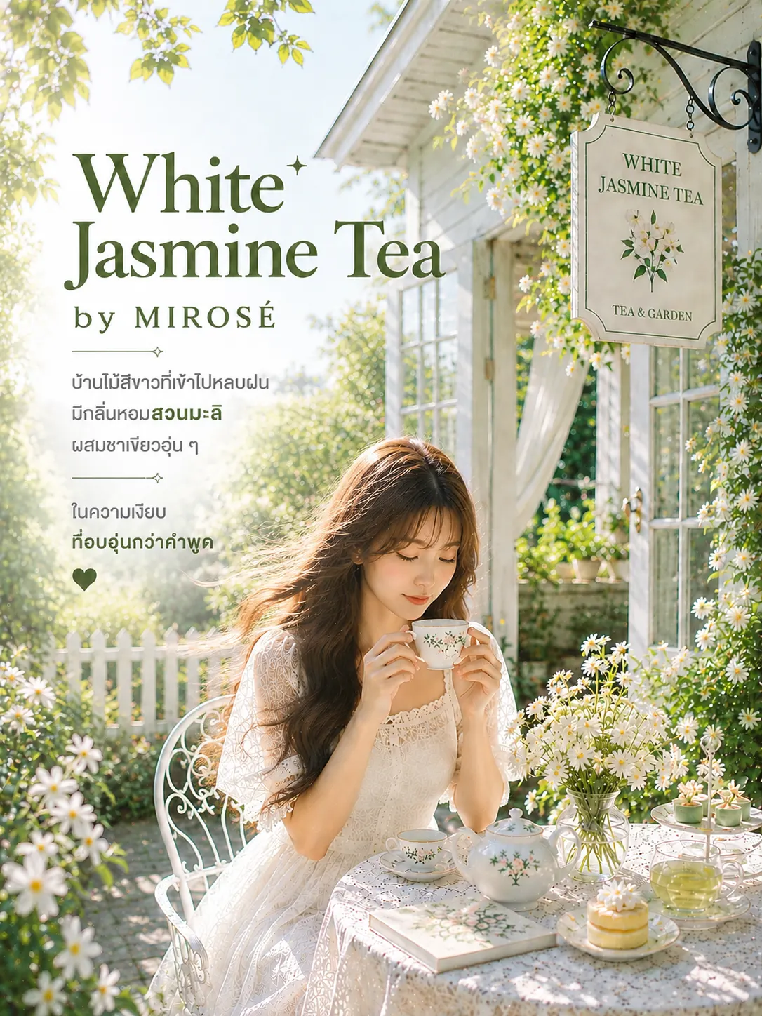 น้ำหอมผู้หญิง MIROSÉ Mini Size 3ml (เลือกได้ 1 กลิ่น Pink Doice / White Jasmine Tea / Peony Passion / Heartbeat)