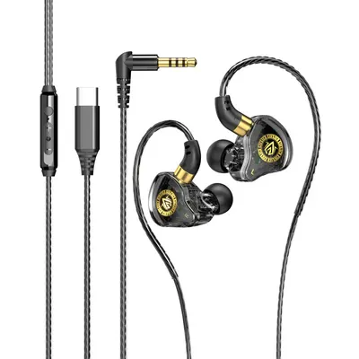 หูฟังมีสาย In-Ear เบสหนัก 7.1 Surround 2 หัวเสียบ