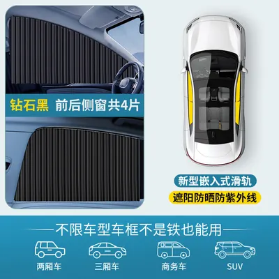 Car sunshade with automatic remote camera mount