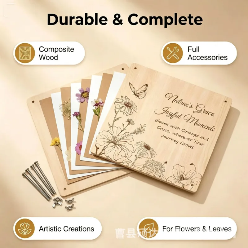 เครื่องกดดอกไม้แห้งไม้ไผ่ – ทำดอกไม้ทับแห้ง DIY ได้สวย
