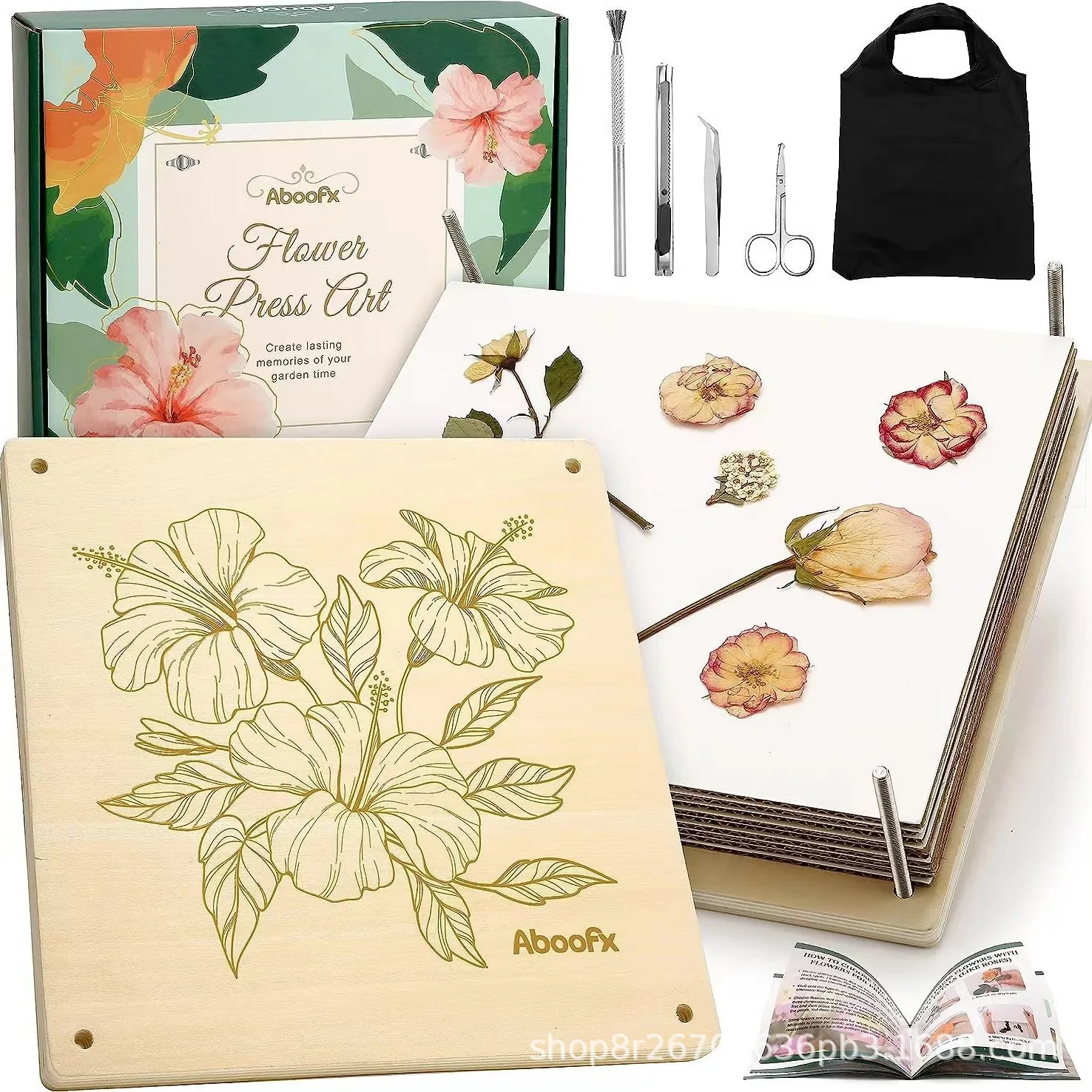 เครื่องกดดอกไม้แห้งไม้ไผ่ – ทำดอกไม้ทับแห้ง DIY ได้สวย