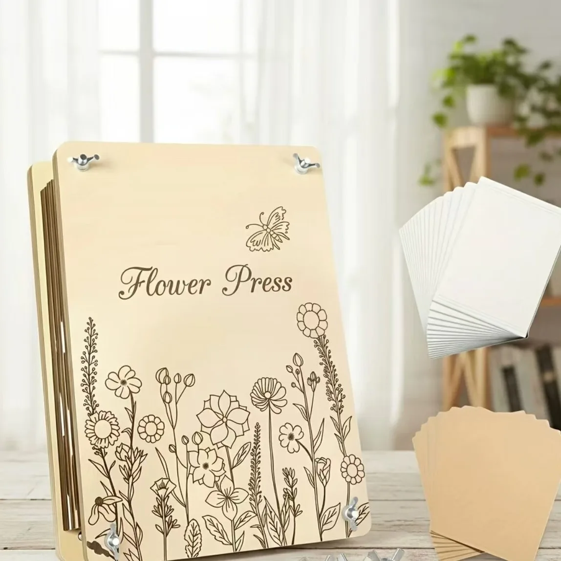 เครื่องกดดอกไม้แห้งไม้ไผ่ – ทำดอกไม้ทับแห้ง DIY ได้สวย