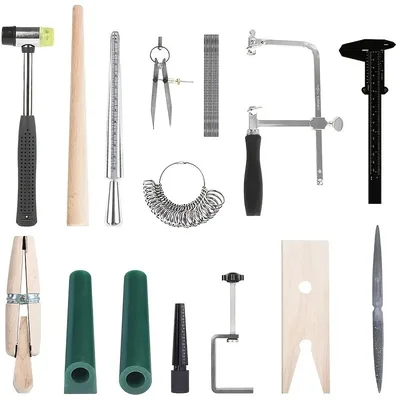 ชุดอุปกรณ์ทำแหวน DIY + วัดขนาด + แกะสลักขี้ผึ้ง