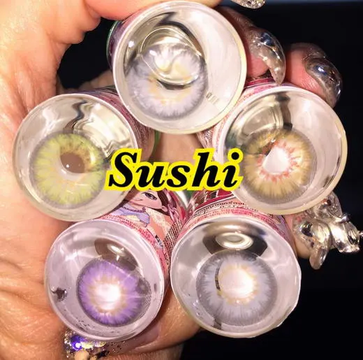 Sushi – Pretty Doll คอนแทคเลนส์บิ๊กอาย สีเทา/น้ำตาล ของแท้ มี อย.