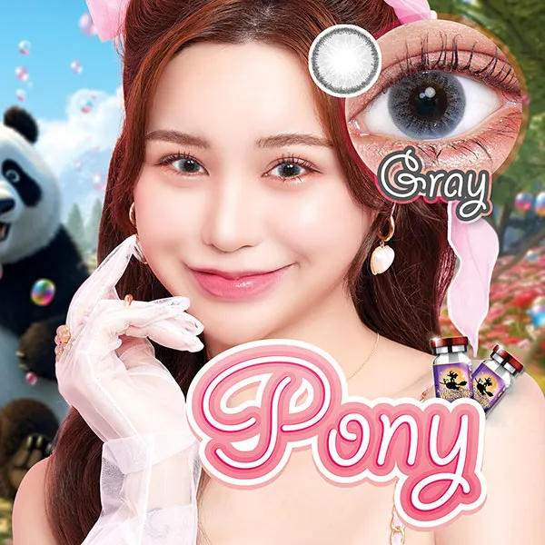 Pony – Witches Lens คอนแทคเลนส์บิ๊กอาย สีเทา ของแท้ มี อย.