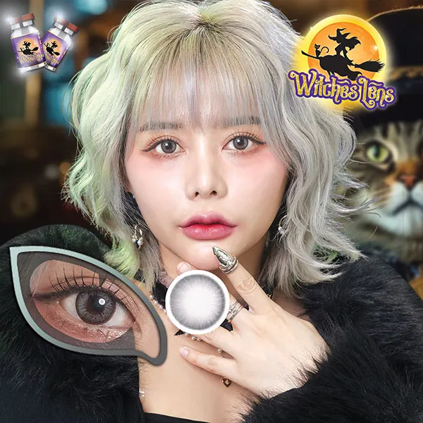 Crusio – Witches Lens คอนแทคเลนส์บิ๊กอาย สีเทา ของแท้ มี อย.