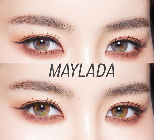 Maylada mini – Pretty Doll คอนแทคเลนส์บิ๊กอาย สีเทา/น้ำตาล ของแท้ มี อย.