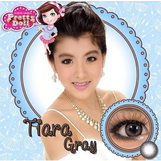 Tiara – Pretty Doll คอนแทคเลนส์บิ๊กอาย มี 3 สี ของแท้ มี อย.