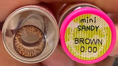 Sandy – Kitty Kawaii คอนแทคเลนส์บิ๊กอาย สีเทา/น้ำตาล ของแท้ มี อย.