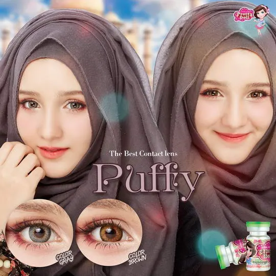 Puffy – Pretty Doll คอนแทคเลนส์บิ๊กอาย มี 4 สี ของแท้ มี อย.