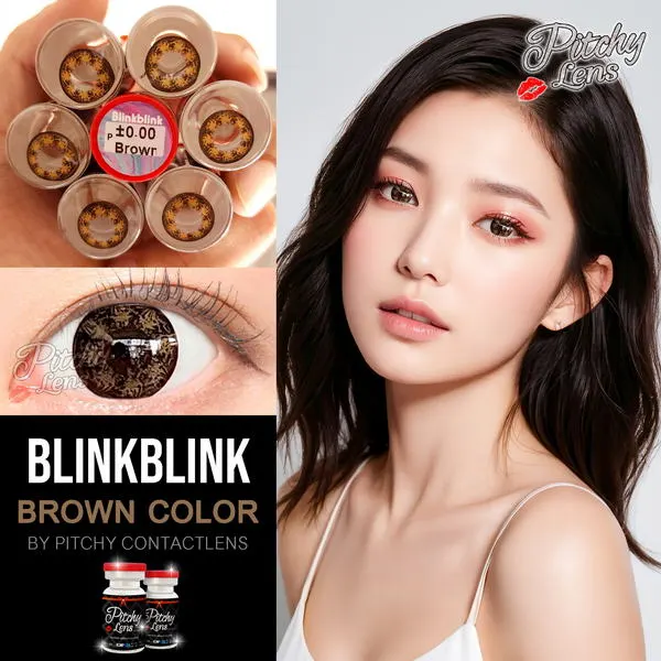 Blinkblink – Pitchy Lens คอนแทคเลนส์บิ๊กอาย สีน้ำตาล ของแท้ มี อย.