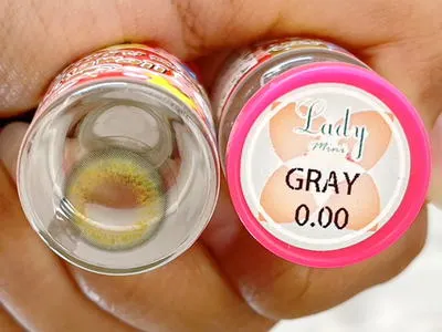 Lady mini – Kitty Kawaii คอนแทคเลนส์บิ๊กอาย สีเทา ของแท้ มี อย.