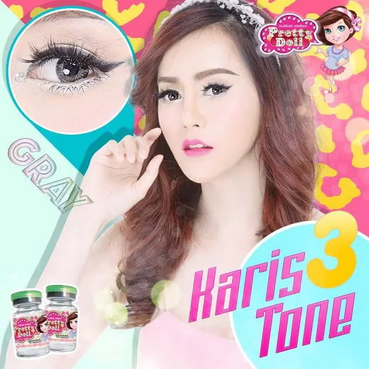 Karis 3Tone – Pretty Doll คอนแทคเลนส์บิ๊กอาย มี 3 สี ของแท้ มี อย.