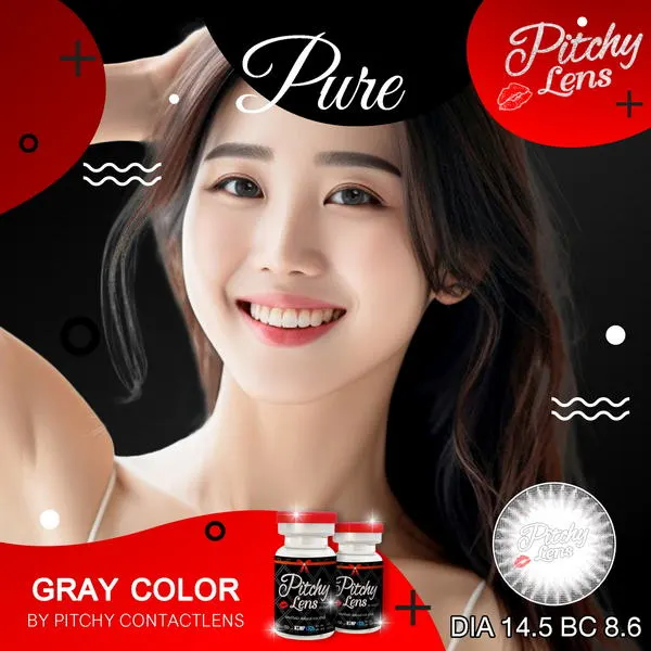 Pure – Pitchy Lens คอนแทคเลนส์บิ๊กอาย มี 3 สี ของแท้ มี อย.