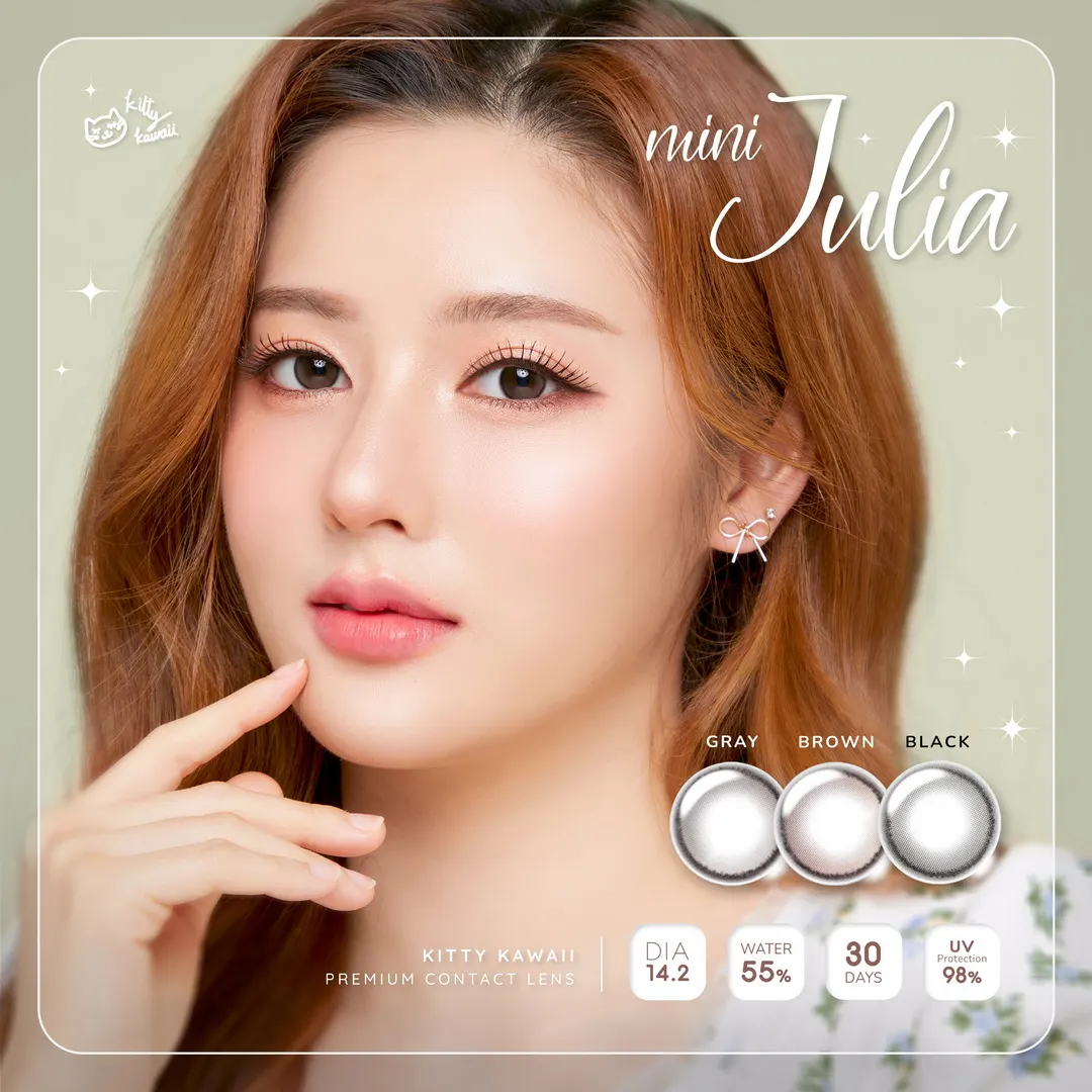 Julia mini – Kitty Kawaii คอนแทคเลนส์บิ๊กอาย มี 3 สี ของแท้ มี อย.