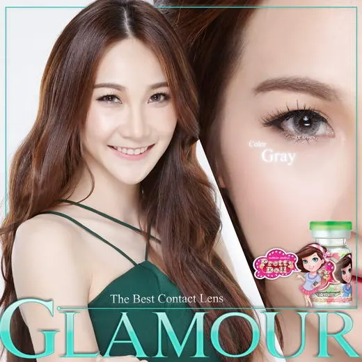 Glamour – Pretty Doll คอนแทคเลนส์บิ๊กอาย มี 5 สี ของแท้ มี อย.