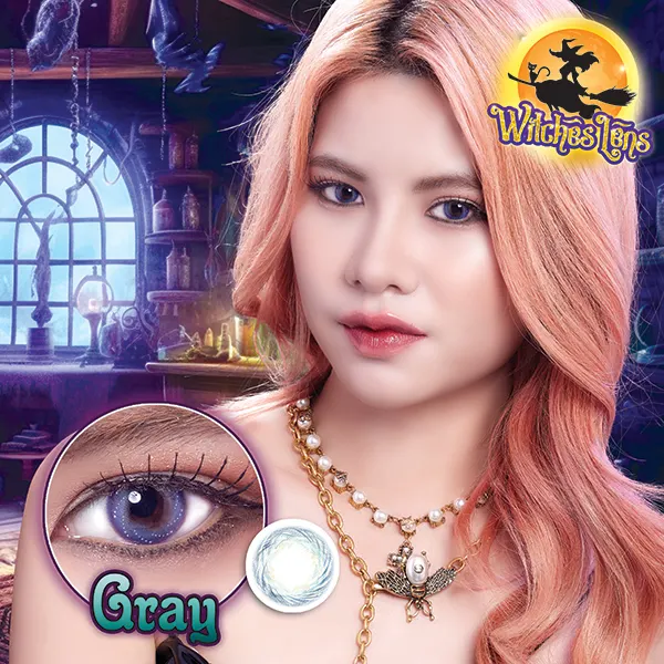 Wonder More – Witches Lens คอนแทคเลนส์บิ๊กอาย สีเทา ของแท้ มี อย.