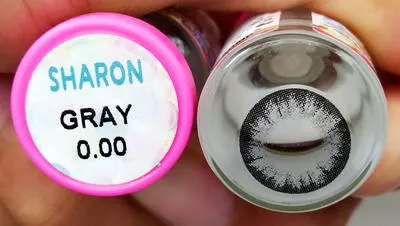 Sharon – Kitty Kawaii คอนแทคเลนส์บิ๊กอาย สีเทา/น้ำตาล ของแท้ มี อย.