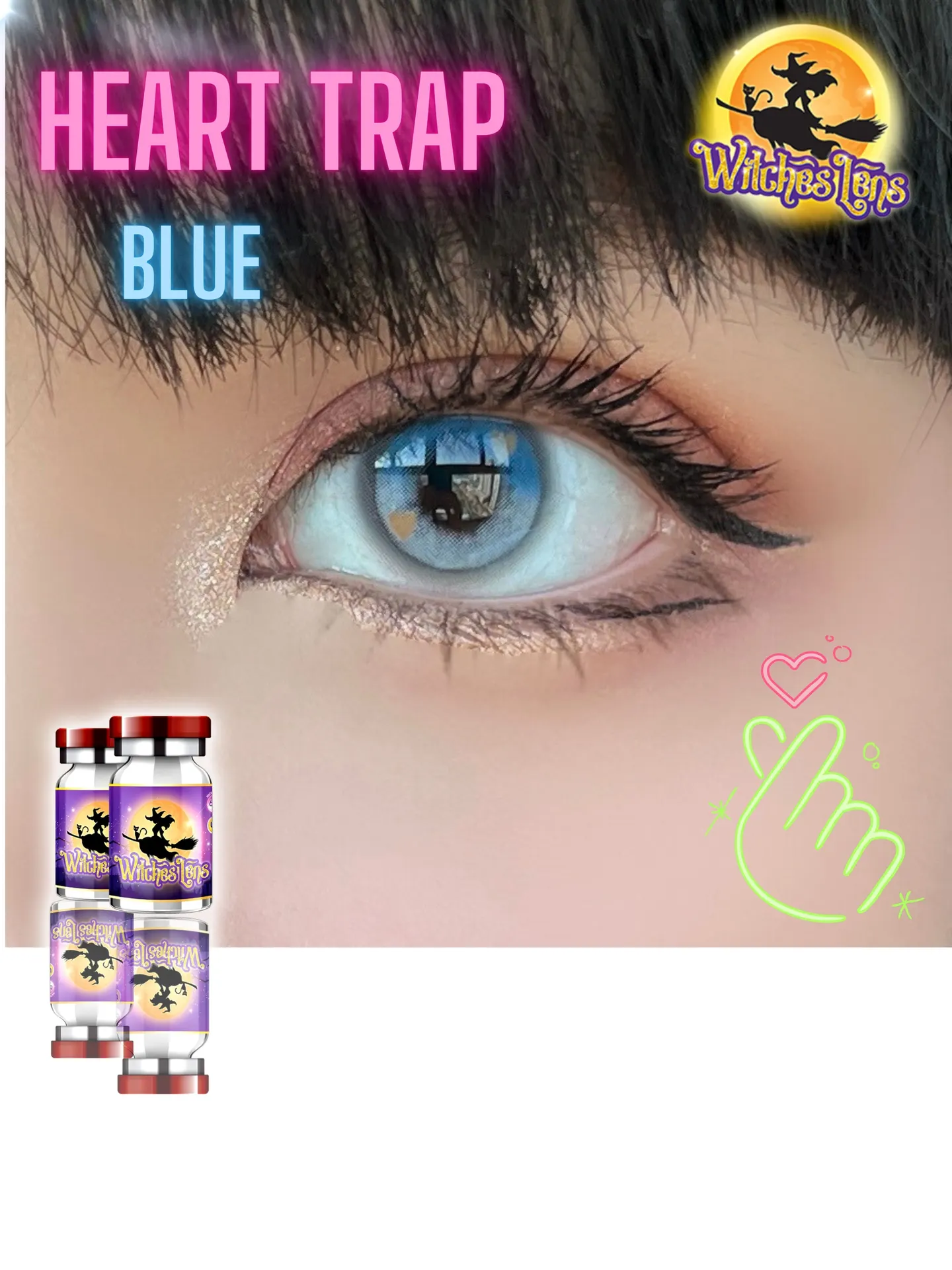 Heart Trap – Witches Lens คอนแทคเลนส์บิ๊กอาย มี 3 สี ของแท้ มี อย.
