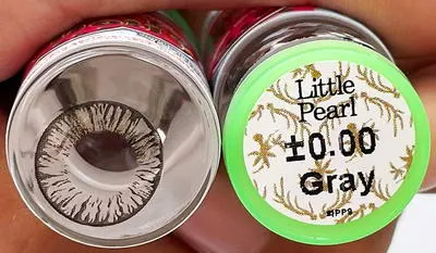 Pearl mini – Pretty Doll คอนแทคเลนส์บิ๊กอาย สีเทา/น้ำตาล ของแท้ มี อย.