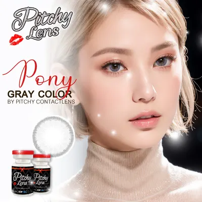 Pony – Witches Lens คอนแทคเลนส์บิ๊กอาย สีเทา ของแท้ มี อย.