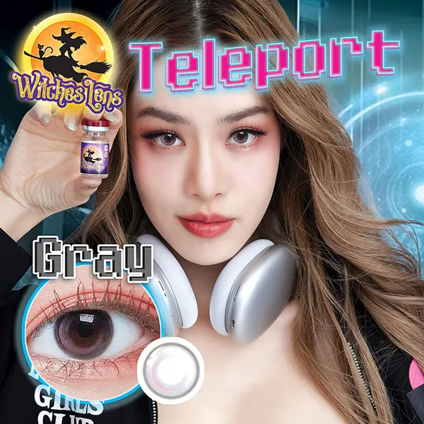 TelePort – Witches Lens คอนแทคเลนส์บิ๊กอาย สีเทา/น้ำตาล ของแท้ มี อย.