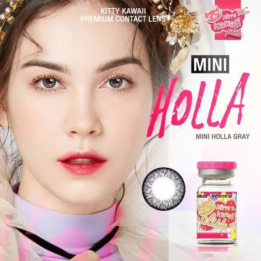 Holla mini – Kitty Kawaii คอนแทคเลนส์บิ๊กอาย มี 3 สี ของแท้ มี อย.
