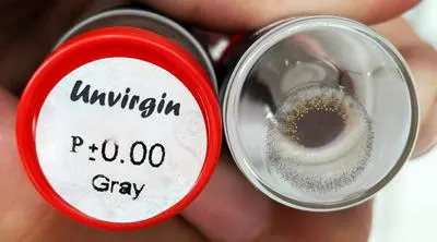 Unvirgin mini – Pitchy Lens คอนแทคเลนส์บิ๊กอาย สีเทา/น้ำตาล ของแท้ มี อย.
