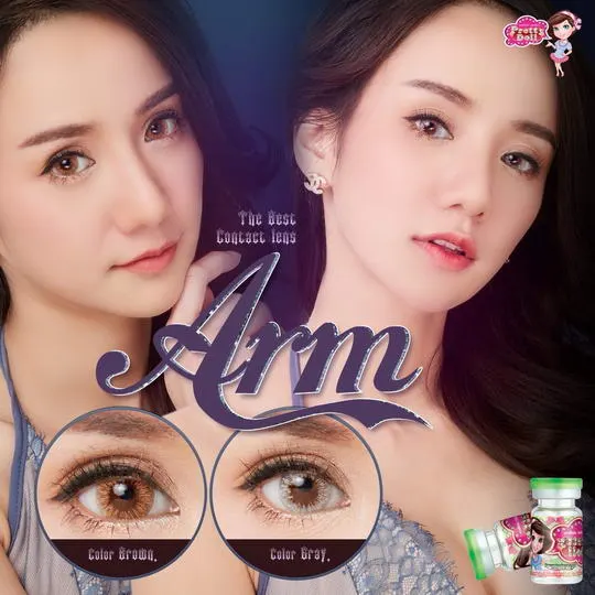 Arm – Pretty Doll คอนแทคเลนส์บิ๊กอาย สีเขียว ของแท้ มี อย.