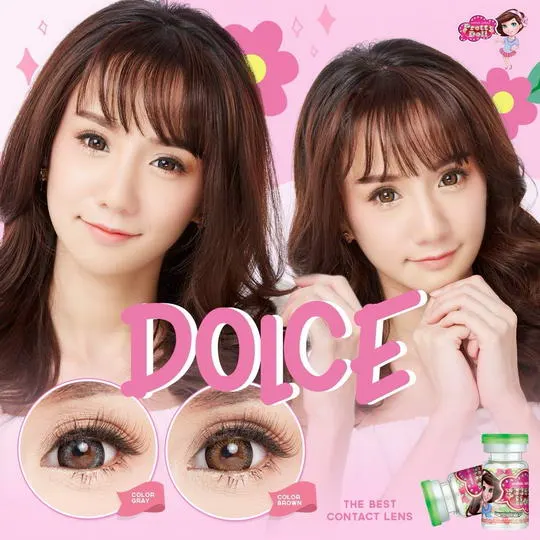 Dolce – Pretty Doll คอนแทคเลนส์บิ๊กอาย มี 3 สี ของแท้ มี อย.